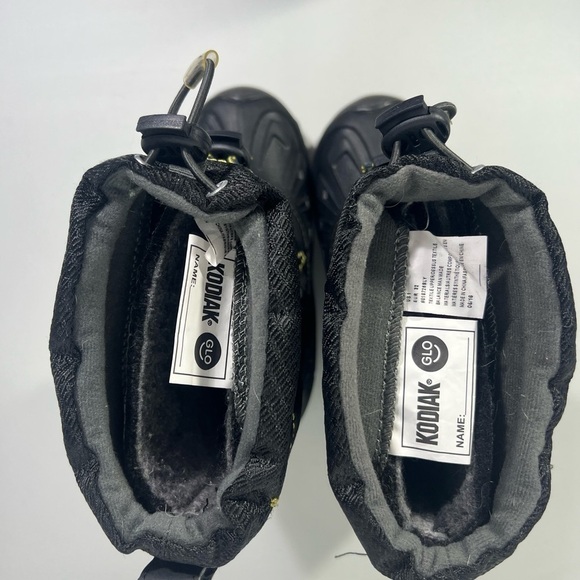 KODIAK CHARLIE GLO BOOTS W INSERT BLACK YELLOW size Youth 1 - Picture 9 of 10